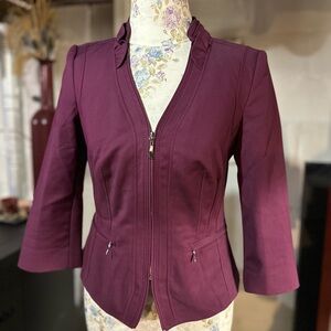 WHBM Plum Perfect Form Jacket size 4